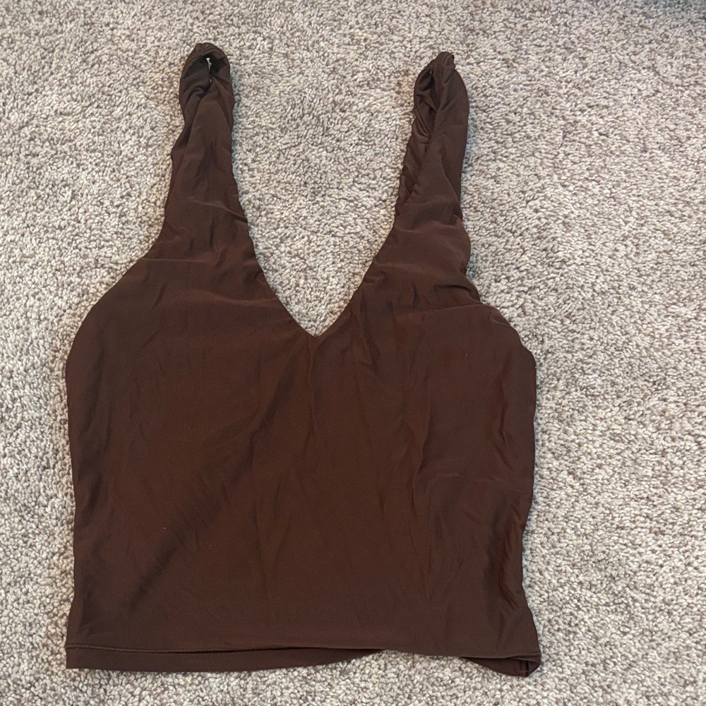Aerie athletic brown cropped tank top